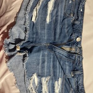 Denim shorts